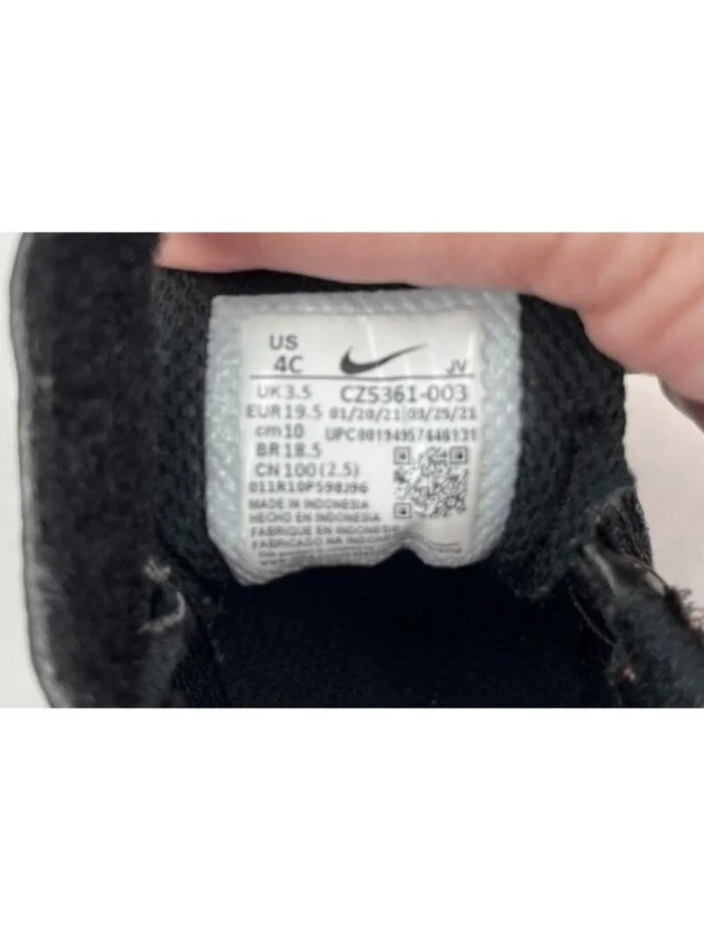 Toddler NIKE AIR Max  SC Shoes Black / Black Size  4C CZ5361-003